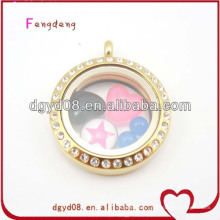 2015 Hign Quality 25mm/30mm glass memory floating locket